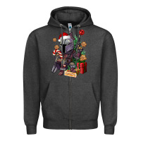 Charcoal Heather Christmas gnome Zipper Hoodie - CowGirlArtShop