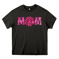 Asphalt breast cancer mom sunflower Heavy Core Tee - AdoDesignShop