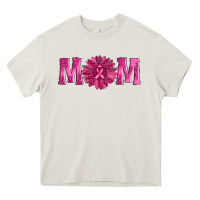 Cream breast cancer mom sunflower Heavy Core Tee - AdoDesignShop