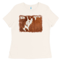 Cowhide Background Ladies Tee | Teevron
