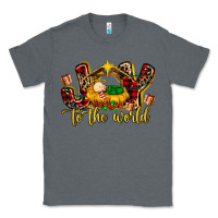 Charcoal Heather Baby Jesus Joy To The World Classic Tee - MaliasSmallBusiness