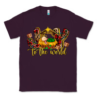 Plum Baby Jesus Joy To The World Classic Tee - MaliasSmallBusiness