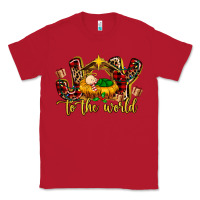 Red Baby Jesus Joy To The World Classic Tee - MaliasSmallBusiness