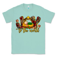 Seafoam Baby Jesus Joy To The World Classic Tee - MaliasSmallBusiness