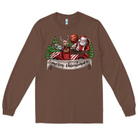 Chestnut Merry Christmas Long Sleeve Tee - SublimationCraftShop