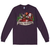 Plum Merry Christmas Long Sleeve Tee - SublimationCraftShop