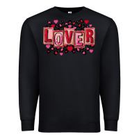 Black Valentine's Day lover Premium Sweatshirt - FaDigitalArtStudio