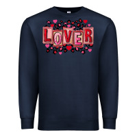 Navy Valentine's Day lover Premium Sweatshirt - FaDigitalArtStudio