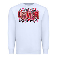 White Valentine's Day lover Premium Sweatshirt - FaDigitalArtStudio