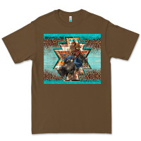 Cacao western rodeo bullfighter Aztec leopard turquoise Premium Tee - BarkalooDesign