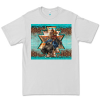 Dove Grey western rodeo bullfighter Aztec leopard turquoise Premium Tee - BarkalooDesign
