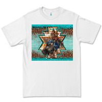White western rodeo bullfighter Aztec leopard turquoise Premium Tee - BarkalooDesign