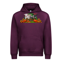 Mauve Wine halloween baby sheeps Urban Hoodie - LillyAllenDesigns