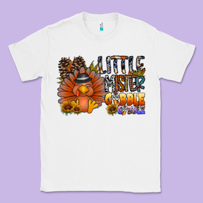 Little Mister Gobble Gobble Classic Tee Designed By Cowhidedigitalart