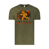 Vintage Olive gingerbread cant catch me Vintage Tee - MaliasSmallBusiness