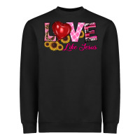 Black valentine's day love like jesus Heavyweight Sweatshirt - RanaPortraitStore
