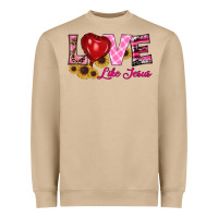 Mushroom valentine's day love like jesus Heavyweight Sweatshirt - RanaPortraitStore