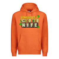 Carrot St. Patrick's Somebody's lucky ass wife Premium Hoodie - CowGirlArtShop