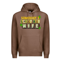 Chestnut St. Patrick's Somebody's lucky ass wife Premium Hoodie - CowGirlArtShop
