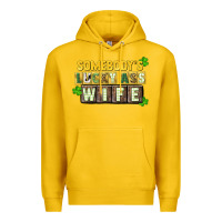 Lemon St. Patrick's Somebody's lucky ass wife Premium Hoodie - CowGirlArtShop