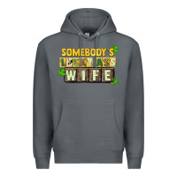 Rock St. Patrick's Somebody's lucky ass wife Premium Hoodie - CowGirlArtShop