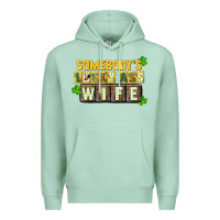 Seafoam St. Patrick's Somebody's lucky ass wife Premium Hoodie - CowGirlArtShop