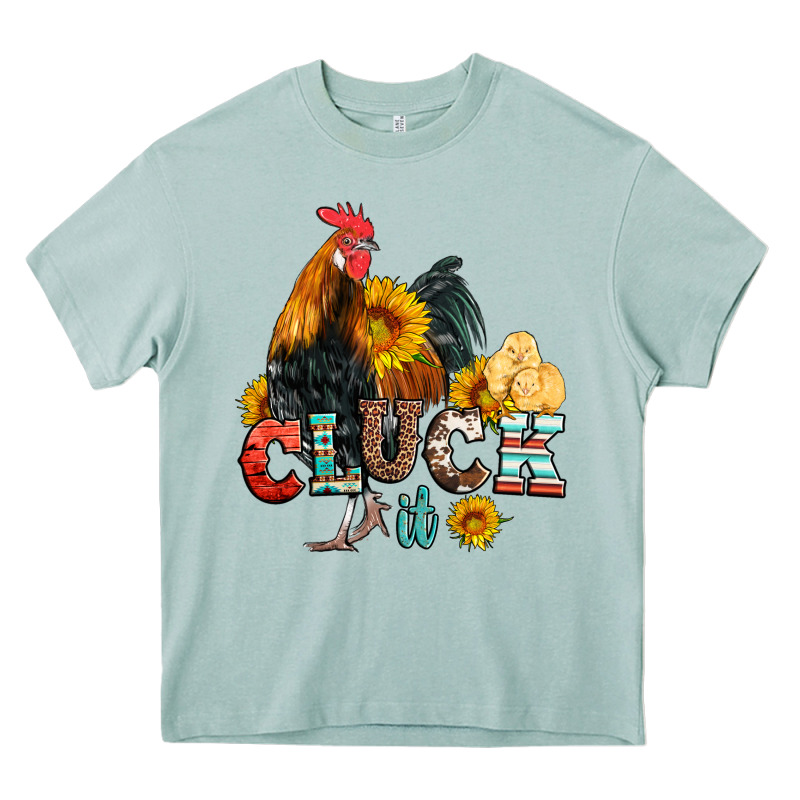 Cluck It Coop Animals Hen And Chick Aztec Serape Leopard Heavy Core Tee by Artiststas | Teevron
