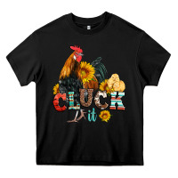 Black cluck it coop animals hen and chick aztec serape leopard Heavy Core Tee - Artiststas