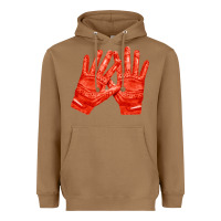 Toasted Coconut receiver gloves fa element 1 Heavyweight Hoodie - FaDigitalArtStudio