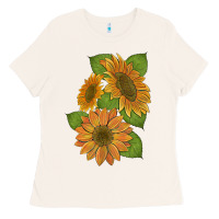 Bone sunflowers Ladies Tee - Artiststas