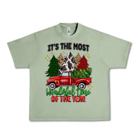 Oil Green its the most wonderful time of the year Urban Heavy Tee - MaliasSmallBusiness
