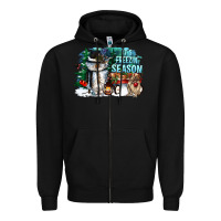Black its freezin season Zipper Hoodie - CowGirlArtShop