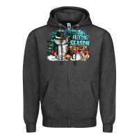 Charcoal Heather its freezin season Zipper Hoodie - CowGirlArtShop