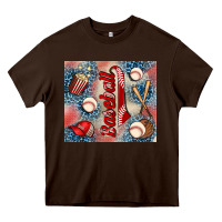 Chocolate Brown baseball Heavy Core Tee - AdoDesignShop
