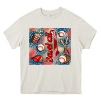 Cream baseball Heavy Core Tee - AdoDesignShop