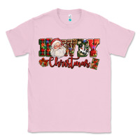 Bubblegum Pink Howdy Christmas Santa Classic Tee - NancyCooperArtShop