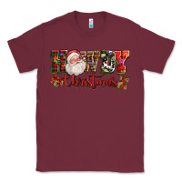 Burgundy Howdy Christmas Santa Classic Tee - NancyCooperArtShop