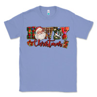 Colony Blue Howdy Christmas Santa Classic Tee - NancyCooperArtShop