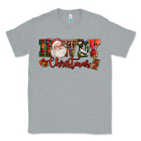 Heather Grey Howdy Christmas Santa Classic Tee - NancyCooperArtShop
