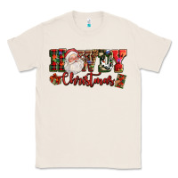Natural Howdy Christmas Santa Classic Tee - NancyCooperArtShop
