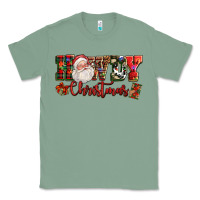 Sage Howdy Christmas Santa Classic Tee - NancyCooperArtShop