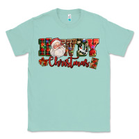 Seafoam Howdy Christmas Santa Classic Tee - NancyCooperArtShop