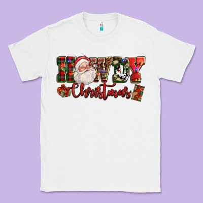 Howdy Christmas Santa Classic Tee Designed By Nancycooperartshop