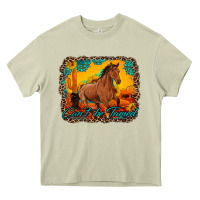 Mossy can't be tamed horse with sunflowers turquoise gemstone western sunset Heavy Core Tee - Artiststas