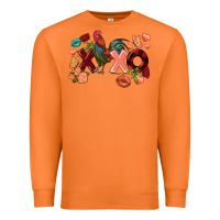 Carrot Rooster Valentine's Day xoxo Premium Sweatshirt - FaDigitalArtStudio
