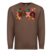 Chestnut Rooster Valentine's Day xoxo Premium Sweatshirt - FaDigitalArtStudio