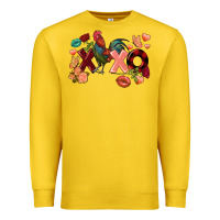 Lemon Rooster Valentine's Day xoxo Premium Sweatshirt - FaDigitalArtStudio