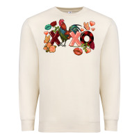 Sandshell Rooster Valentine's Day xoxo Premium Sweatshirt - FaDigitalArtStudio