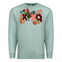 Seafoam Rooster Valentine's Day xoxo Premium Sweatshirt - FaDigitalArtStudio