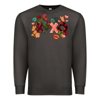 Smoke Rooster Valentine's Day xoxo Premium Sweatshirt - FaDigitalArtStudio